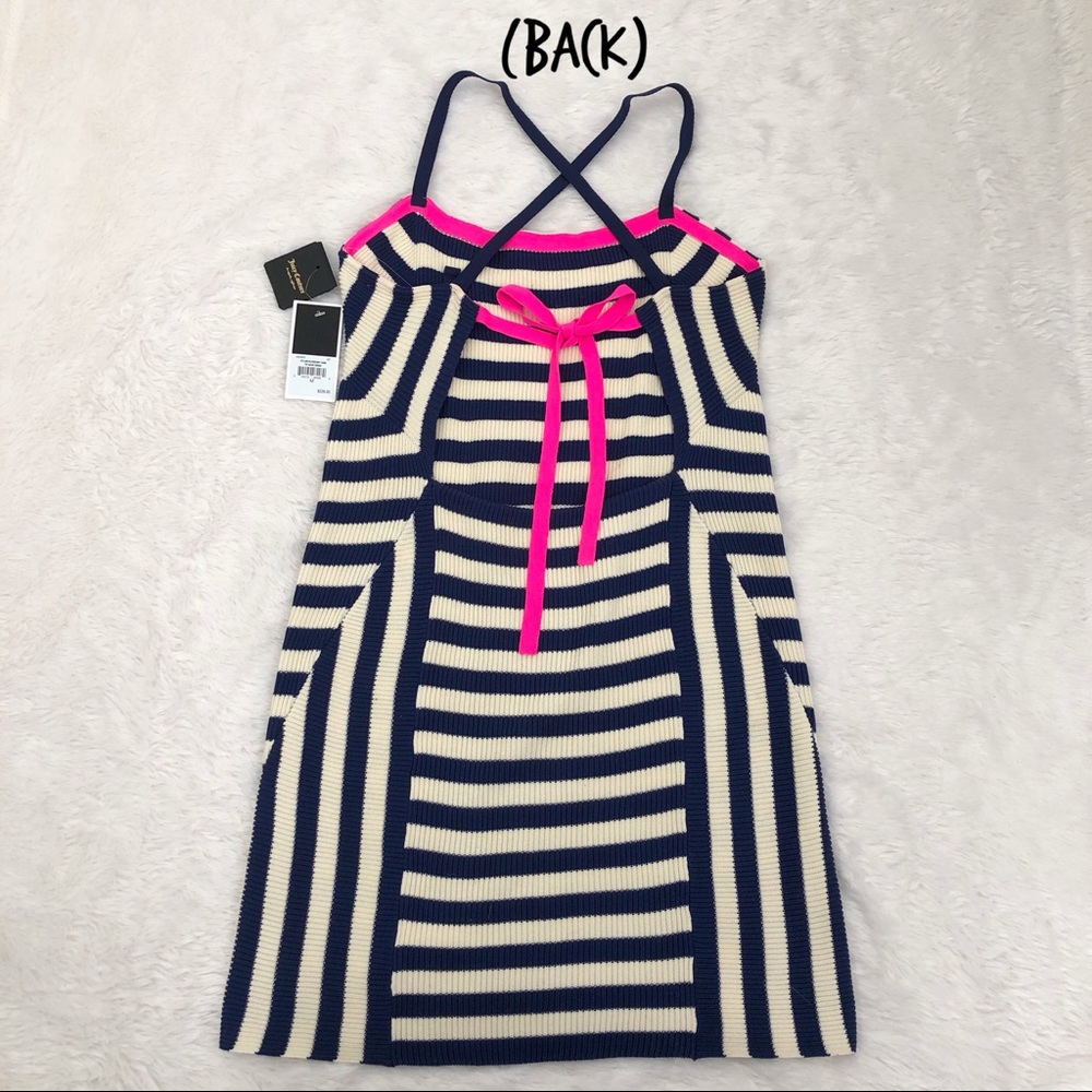 NWT Juicy Couture ‘Atlantis tie back striped dress